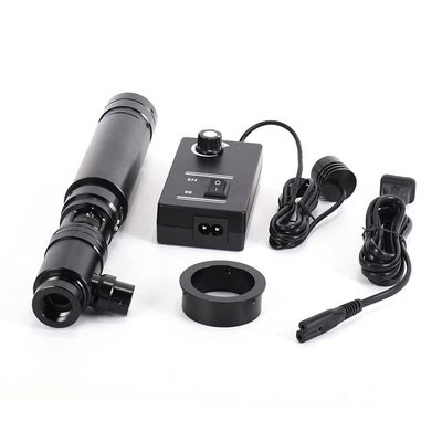 1pc HD400X Zoom Stereo Microscope Camera Coaxial Light Monocular C-Mount Zoom Lens 40mm Ring Zoon C-Mount Lens Glass Lens(400X)