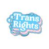 3 Pcs Trans Rights Sticker Bold Blue and Pink Quote Vinyl Decal for LGBTQ+ Allies, Parents, Teachers, Activists, Students, Social Justice Workers, Laptop, Notebook, Hydroflask, Car Window 3 Inches view 1