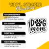 3 Pcs Dog Mom Sticker Cute Paw Print Vinyl Decal for Women, Teen Girls, Pet Owners, Animal Lovers, Pet Parents, Laptop, Water Bottle, Scrapbook, Notebook, Journal, Car, Phone Case, Tablet 8 Inches view 4