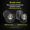 Bass Rockers BR6930 6x9 3-Way & BR650 6.5" 2-Way Car Audio Coaxial Speakers Combo | 2100W Peak Power Pair Set | 4 Ohm Full Range Upgrade for Car, Boat, ATV, UTV, Truck, RV view 2