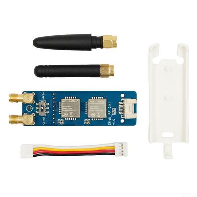 2-in-1 CC1101 NRF24 Transceiver Physical Switch for Module Selection for M5Stack for M5StickC Plus 2 Includes Antennas Grove Cable(with shell)