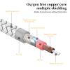 3ft 1Meter 3.5mm to DUAL 6.35mm Stereo Audio Cable, 1/4 to 1/8 TRS Bidirectional Cable for Guitar, Speakers, Amplifiers (3.5mm-dual 6.35mm) view 3