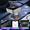 2026 Upgraded Wireless CarPlay Adapter for iPhone & Android Auto, Converts Wired to Wireless Car Play, 3-Second Auto Connect & Stable Zinc Alloy Material, Mini Plug & Play, with USB-A & Type-C view 4