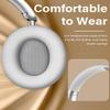 Wentronic Y05 Over-Ear Headphones  Hi-Res Sound, ANC, Wireless Bluetooth 5.3, 48H Playtime, Comfortable Ear Cushions for Work, Gaming, Android, iOS & PC  Silver view 2
