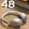 Wentronic Y05 Over-Ear Headphones  Hi-Res Sound, ANC, Wireless Bluetooth 5.3, 48H Playtime, Comfortable Ear Cushions for Work, Gaming, Android, iOS & PC  Silver view 3