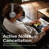 Wentronic Y05 Over-Ear Headphones  Hi-Res Sound, ANC, Wireless Bluetooth 5.3, 48H Playtime, Comfortable Ear Cushions for Work, Gaming, Android, iOS & PC  Silver view 4