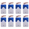 Bloepum 8X Mini Wired Strobe Warning Siren Dc 12V Sound Alarm Flashing Light Sound Siren Horn Alarm System 115Db Blue view 1