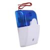 Bloepum 8X Mini Wired Strobe Warning Siren Dc 12V Sound Alarm Flashing Light Sound Siren Horn Alarm System 115Db Blue view 3