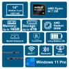 Dell Inspiron 14 Plus 2-in-1 Laptop 14" WUXGA Touch AMD 8-core Ryzen AI 7 350 Up to 50 Tops (>i7-12700H) 16GB DDR5 4TB SSD Backlit for Designer Business Professional Win11Pro w/Copilot+ AI view 3