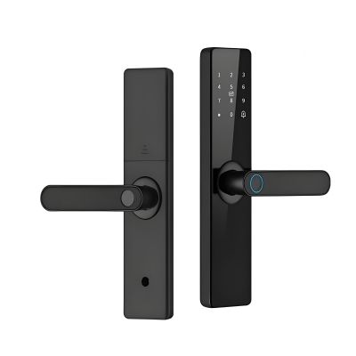 BOGJFC Smart WiFi Fingerprint Door Lock F17 5 in 1 Biometric Keypad Tuya App USB Emergency Charge Built in Doorbell Mortise Size 22x240(5050)