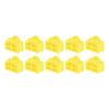 DMiotech 20 Pack 12x8.3mm RJ45 Silicone Protectors Ethernet Hub Port Anti Dust Cap Cover Plugs Stopper, Yellow view 1