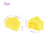 DMiotech 20 Pack 12x8.3mm RJ45 Silicone Protectors Ethernet Hub Port Anti Dust Cap Cover Plugs Stopper, Yellow view 3