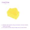 DMiotech 20 Pack 12x8.3mm RJ45 Silicone Protectors Ethernet Hub Port Anti Dust Cap Cover Plugs Stopper, Yellow view 4