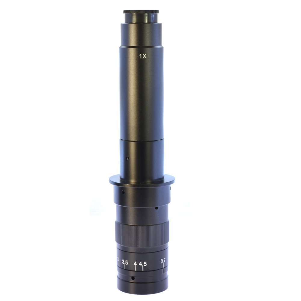 1pc 4.5X Adapter 10X - 300X Zoom C-Mount Objective Lens for Microscope Camera Mobile Repair Soldering