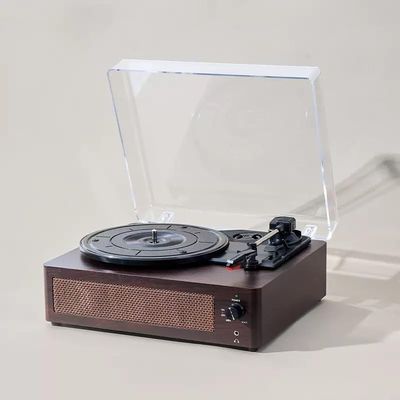 High-End Vinyl Turntable with Carbon Fiber Audio Component, Aluminum Full-Size Platter & Built-in Anti-Slip Mechanism  for Audiophiles & Casual Music Lovers