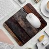 Brown Wooden (3) Computer Mouse Pad,Rubber Mouse Mat for Gaming, Office, Laptop, PC, Women view 2