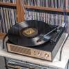 Crosley CR6045A-BK Miles 3-Speed Bluetooth in/Out Record Player Turntable with Built-in Speakers, Black view 4