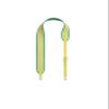 KOLOMOMO Canvas splicing SWIFT leather shoulder strap handmade, 5-speed adjustable design, multiple back methods (Lime Silver Buckle) view 1