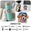 3 Pcs Cool Golden Retriever Dog Sticker, Sunglasses Puppy Lover Vinyl Decal for Men, Women, Teens, Pet Owners, Laptop, Water Bottle, Notebook, Scrapbook, Journal, Car Window, Phone Case, Dad 4 Inches view 2