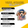 3 Pcs Cool Golden Retriever Dog Sticker, Sunglasses Puppy Lover Vinyl Decal for Men, Women, Teens, Pet Owners, Laptop, Water Bottle, Notebook, Scrapbook, Journal, Car Window, Phone Case, Dad 4 Inches view 3