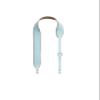 KOLOMOMO Canvas splicing SWIFT leather shoulder strap handmade, 5-speed adjustable design, multiple back methods (Blue Pale Silver Buckle) view 1