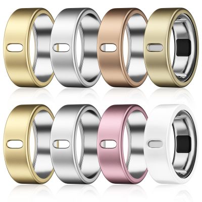 Vigamen 8 Pack Cover Compatible with Oura Ring Gen 4/Oura Ring Gen 3 Horizon/Heritage,Charging Derectly,Matte Texture Wear-Resistant Anti-Scratch TPU Protector for Oura Rings Women MenD,Size 7