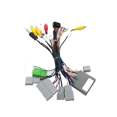 16Pin Car Wiring Harness Adapter Canbus Box Decoder Compatible with Mitsubishi Pajero 4 V97 V73 V60 Outlander 2006-2020(Harness)