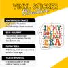 3 Pcs in My Social Worker Era Sticker Funny Quote Vinyl Decal for Therapist, Case Manager, Counselor, Graduate Student, MSW Student, Hospital Social Work Staff, Laptop, Hydroflask, Notebook 7 Inches view 3