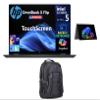 HP OmniBook AI Powered 2-in-1 Laptop 16.0" Touchscreen IPS WUXGA Display (Intel Ultra 5-226v, 16GB LPDDR5X, 512GB PCIe SSD, Backlit KB, Thunderbolt 4, WiFi 6E, Webcam, Win 11 Pro) w/Premium Backpack view 1