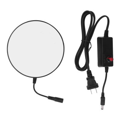 Yosoo Health Gear Microscopes LED Light Lamp Adjustable 0-100% Brightness Uniform Stable Luminescence High Color Rendering Index ABS Plastic for Stereo Microscopes Laboratories Schools (US Plug)