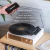 Crosley CR6045A-CR Miles 3-Speed Bluetooth in/Out Record Player Turntable with Built-in Speakers, Crme view 3