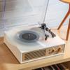 Crosley CR6045A-CR Miles 3-Speed Bluetooth in/Out Record Player Turntable with Built-in Speakers, Crme view 4