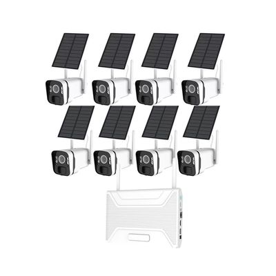 AKAVIG 8CH Outdoor 4MP HD Solar Power Security Camera System with 8 Cameras, Wireless WiFi Solar Home Surveillance NVR Kit with Two-Way Audio, Motion Detection