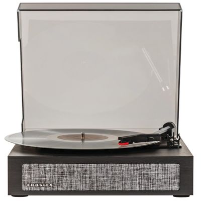 Crosley CR6042A-BK Scout 3-Speed Bluetooth Turntable with Built-in Speakers, Black