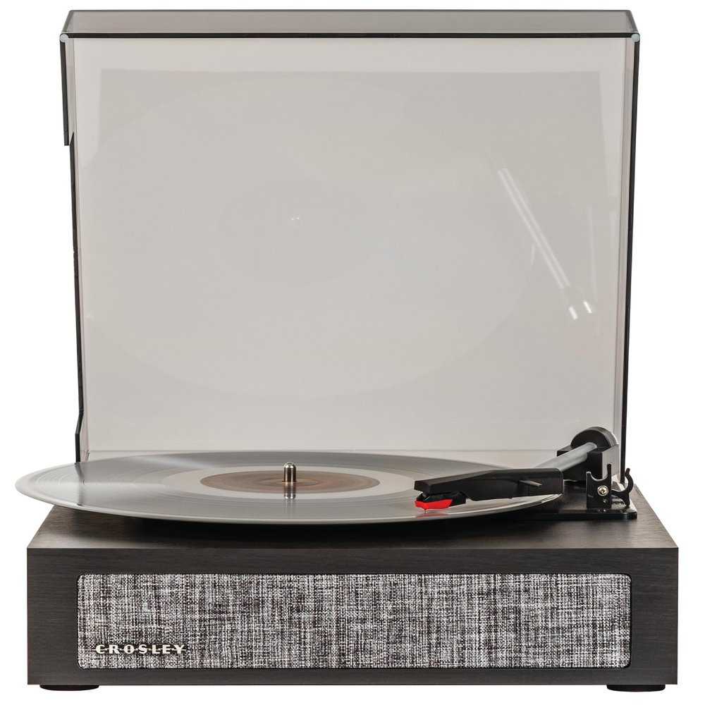 Crosley CR6042A-BK Scout 3-Speed Bluetooth Turntable with Built-in Speakers, Black