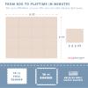 Play Platoon Non-Toxic Large Baby Play Mat for Floor, 16 Tile 96 x 96 inch - Extra-Thick Interlocking Foam Floor Tiles 24 x 24 in Puzzle Mat Pieces with Border, Playmat Rug for Kids - Savanna Print view 2