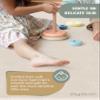 Play Platoon Non-Toxic Large Baby Play Mat for Floor, 9 Tile 72 x 72 inch - Extra-Thick Interlocking Foam Floor Tiles 24 x 24 in Puzzle Mat Pieces with Border, Playmat Rug for Kids - Brushed Cotton view 4