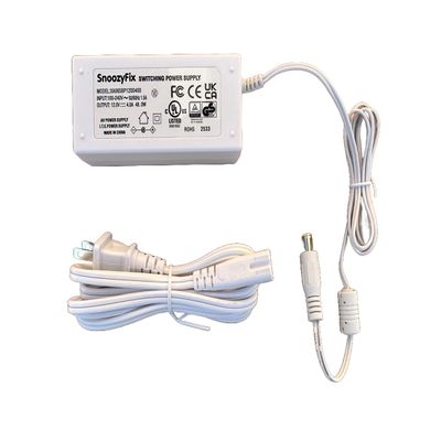 11ft Power Supply for Snoo Smart Sleeper Bassinet (All Models)  12V 4A Charger Adapter, Compatible with Happiest Baby Snoo S1000, White Plug