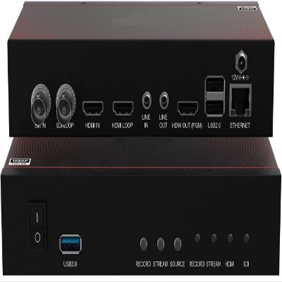 BG-Stream-NDE Encoder/Decoder/Recorder, NDI Support, 1 Channel, Audio/USB 3.0 for Storage, Low Latency Streaming, 1080p60, DHCP Client Support, Intuitive LED Indicators, Firmware Upgradeable