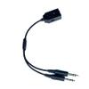 Dual 3.5 mm (TRRS) Aviation Intercom Adapter (General Aviation) view 1