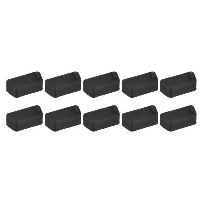 DMiotech 10 Pack VGA Port Cap Electrical Silicone Dustproof Caps Protective Cover for VGA, Black