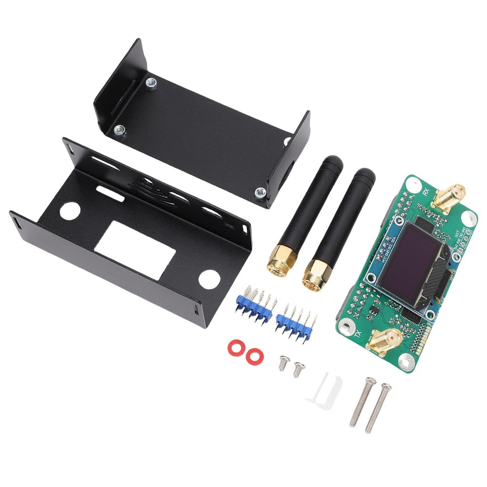 Bewinner MMDVM Access Plate with Various Digital Voice Protocols for Integral Communication, Double Antenna Support for Scratching, Iron Material