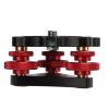 Keenso Adjustable LP64 Aluminum Alloy Leveling Base with Triple Wheel Leveler Bubble Level for Camera Tripod, Great for Landscape Photography Enthusiasts view 2