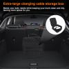 EV Charging Cable Storage Bag for Lordstown Endurance 2023, PU Leather Water Resistant Organizer, Large Capacity Portable Case with Handle, Cable Organizer Case,B Leather Texture Texture view 4