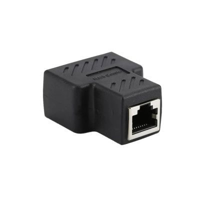 RJ45 Ethernet Cable Female Splitter Adapter Connector