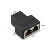 RJ45 Ethernet Cable Female Splitter Adapter Connector view 2