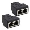 RJ45 Ethernet Cable Female Splitter Adapter Connector view 3