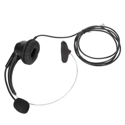 LAISANIM RJ9 Telephone Headphones Set of Headphones with Noise with an Adjustable Microphone for The Office of The Call Center, Compatible with Constant Telephone Equipment