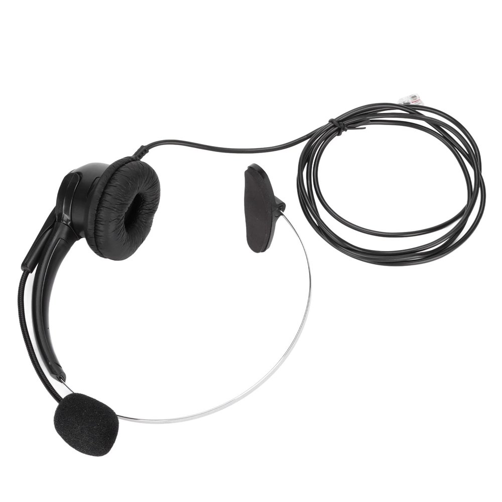LAISANIM RJ9 Telephone Headphones Set of Headphones with Noise with an Adjustable Microphone for The Office of The Call Center, Compatible with Constant Telephone Equipment
