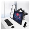 Arm Monitor, 15-27inch Dual Monitor Mount, Ergonomic Full Motion Dual Monitor Arm Desk Mount with C-clamp and VESA 75/100mm, Max 14.3 lbs Each Arm Monitor Arm Stand Adjustable(70cm) view 4